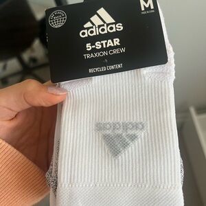 Adidas White Athletic Socks